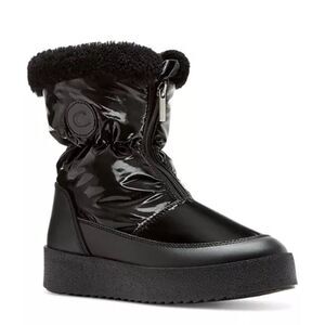 New La Canadienne Women's Eileen Shearling Lined Boots Black Size 6
